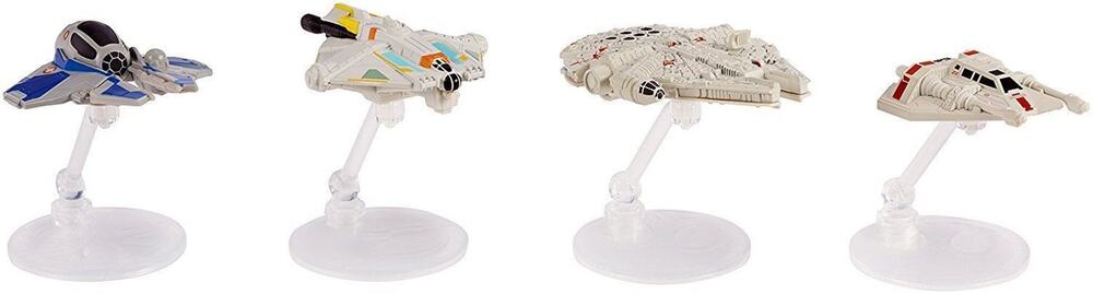 Hot Wheels Star Wars Hero Starship, 4-pack
